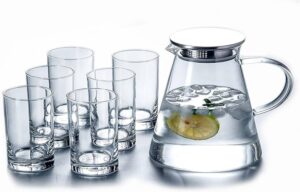 personalized glass water pitcher
