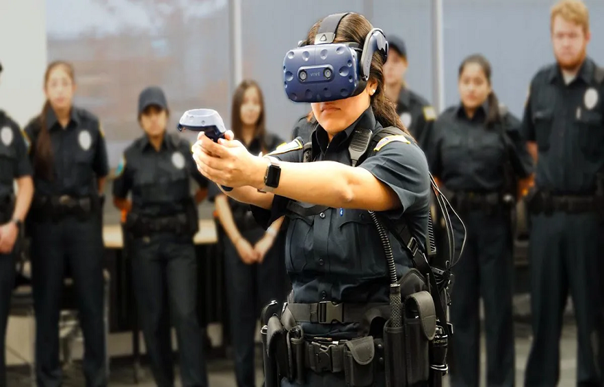 police academy VR training simulator